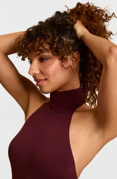 Commando Ballet Turtleneck Bodysuit In Purple