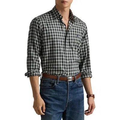 Polo Ralph Lauren Classic Fit Plaid Twill Shirt In Black