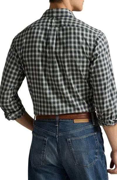Polo Ralph Lauren Classic Fit Plaid Twill Shirt In Black