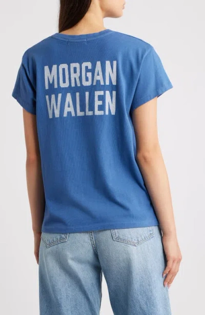 Daydreamer Morgan Wallen 'somebody's Problem' Graphic T-shirt In Blue
