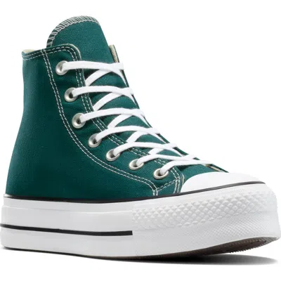 Converse Chuck Taylor All Star Lift High Top Platform Sneaker In Green