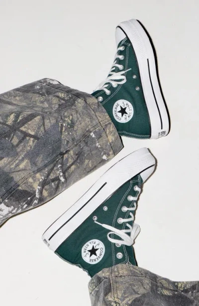 Converse Chuck Taylor All Star Lift High Top Platform Sneaker In Green