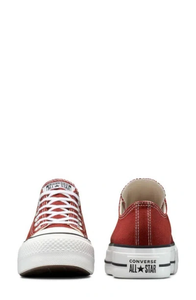 Converse Chuck Taylor All Star Lift Low Top Platform Sneaker In Red