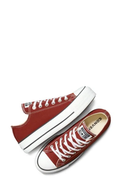 Converse Chuck Taylor All Star Lift Low Top Platform Sneaker In Red