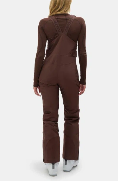 Halfdays Carson Waterproof Snow Bib Overalls In Brown