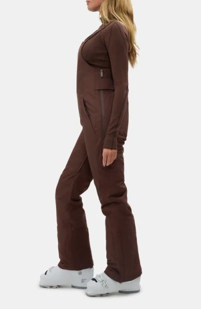 Halfdays Carson Waterproof Snow Bib Overalls In Brown