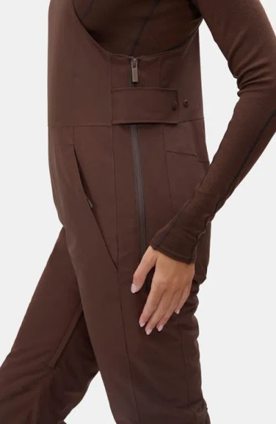 Halfdays Carson Waterproof Snow Bib Overalls In Brown