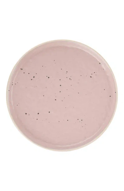 Stone Lain Elena Stoneware 4-piece Dinner Plate Set In Pink