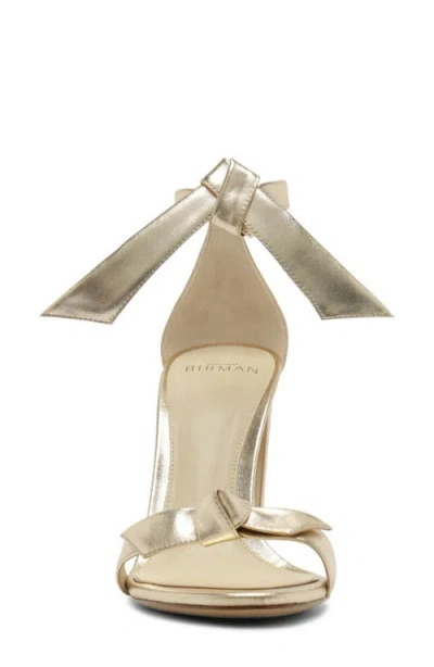 Alexandre Birman Clarita Metallic Sandal In Gold