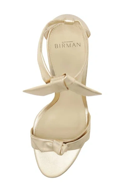 Alexandre Birman Clarita Metallic Sandal In Gold
