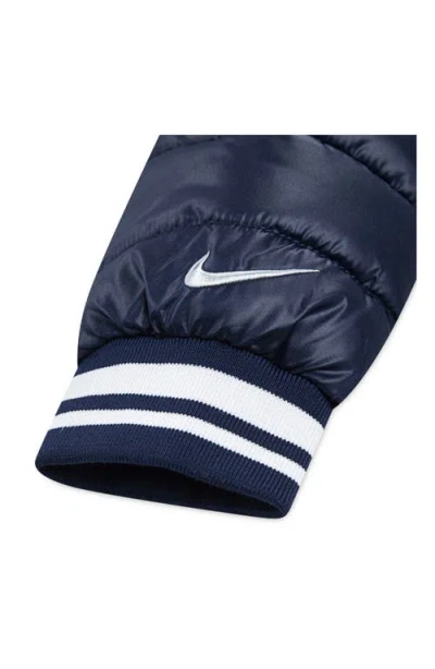 Nike Kids' Puffer Baseball Jacket In Blue