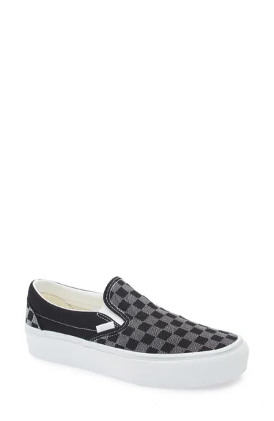 Vans Classic Slip-on Platform Sneaker In Black