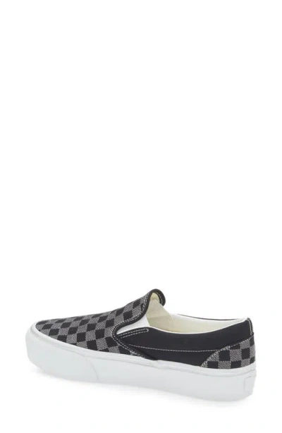 Vans Classic Slip-on Platform Sneaker In Black