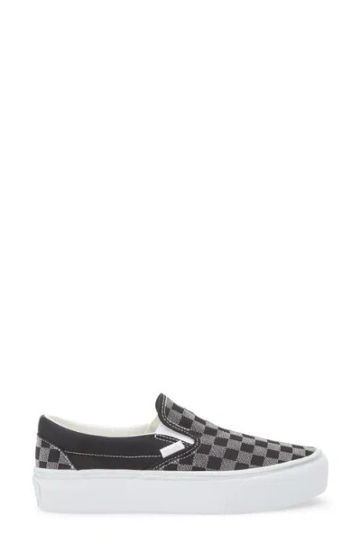 Vans Classic Slip-on Platform Sneaker In Black