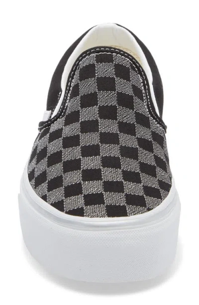 Vans Classic Slip-on Platform Sneaker In Black