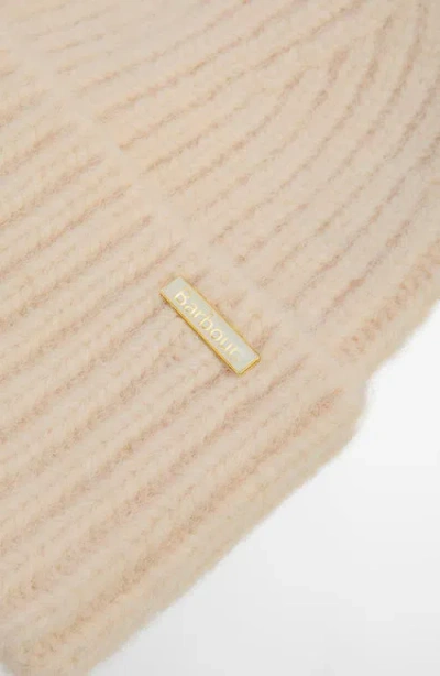 Barbour Meryl Cuff Beanie In Neutral