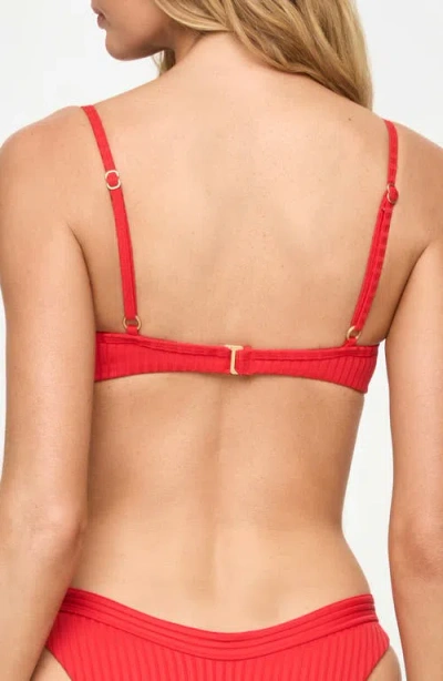 L*space Lspace Peyton Bikini Top In Red