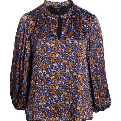 Sugarlips Begonia Floral Print Top In Multi