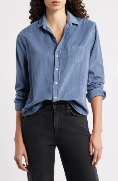 Frank & Eileen Barry Tailored Fit Corduroy Button-up Shirt In Blue