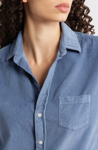 Frank & Eileen Barry Tailored Fit Corduroy Button-up Shirt In Blue