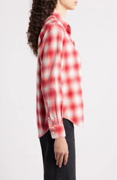 Frank & Eileen Eileen Relaxed Button-up Shirt In Red