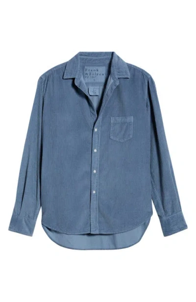 Frank & Eileen Barry Tailored Fit Corduroy Button-up Shirt In Blue