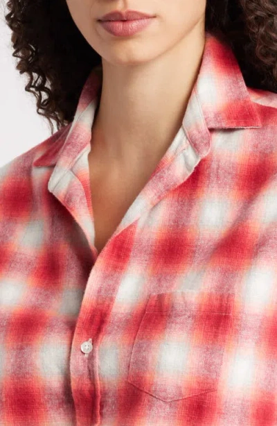 Frank & Eileen Eileen Relaxed Button-up Shirt In Red