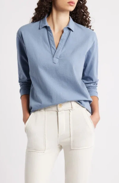 Frank & Eileen Patrick Popover Henley In Blue
