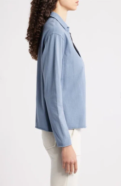 Frank & Eileen Patrick Popover Henley In Blue