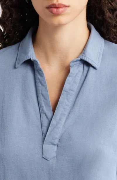 Frank & Eileen Patrick Popover Henley In Blue
