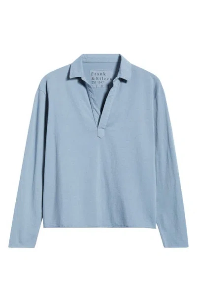 Frank & Eileen Patrick Popover Henley In Blue
