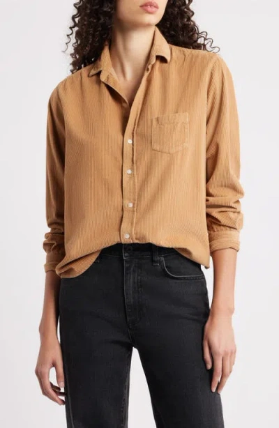 Frank & Eileen Barry Tailored Fit Corduroy Button-up Shirt In Brown