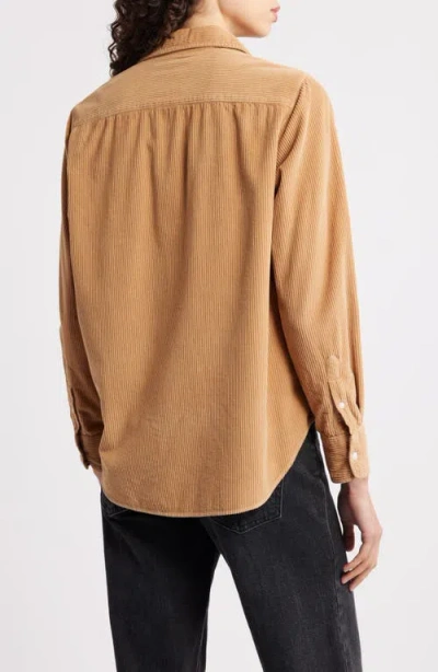 Frank & Eileen Barry Tailored Fit Corduroy Button-up Shirt In Brown