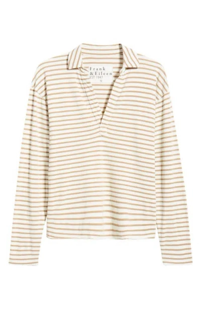 Frank & Eileen Patrick Cotton Popover Henley In White