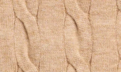 Wayf Sally Cable Knit Turtleneck Sweater In Brown