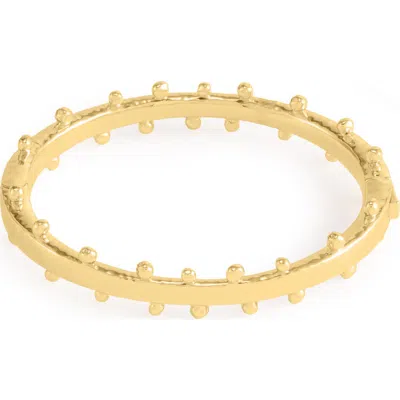 Anabel Aram Jewelry Milos Hinged Bangle In Gold