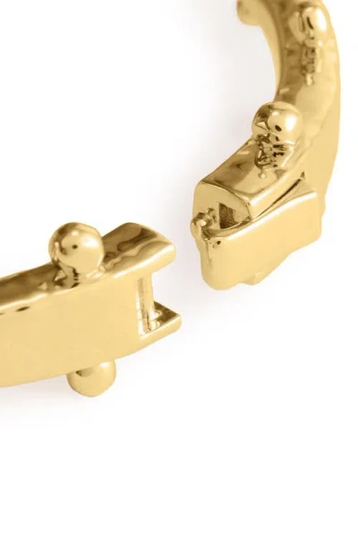 Anabel Aram Jewelry Milos Hinged Bangle In Gold