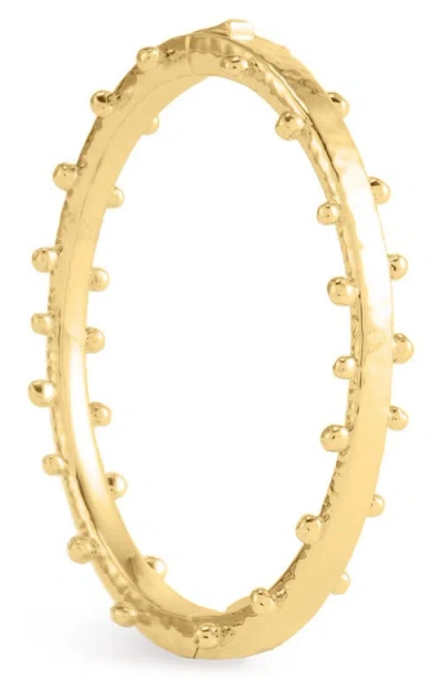 Anabel Aram Jewelry Milos Hinged Bangle In Gold