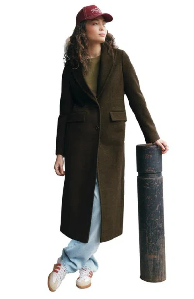 Next Longline Coat In Green