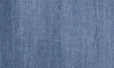 Sugarlips Georgina Tie Neck Chambray Top In Blue