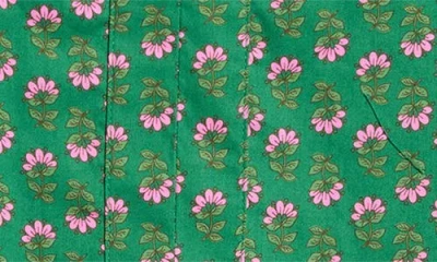 Sugarlips Isha Floral Print Top In Green