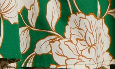 Sugarlips Lucena Floral Print One-shoulder Minidress In Green