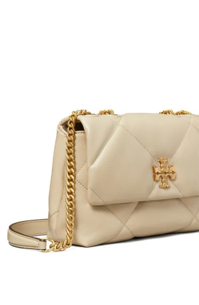Tory Burch Small Kira Diamond Quilted Convertible Leather Shoulder Bag In Neutral