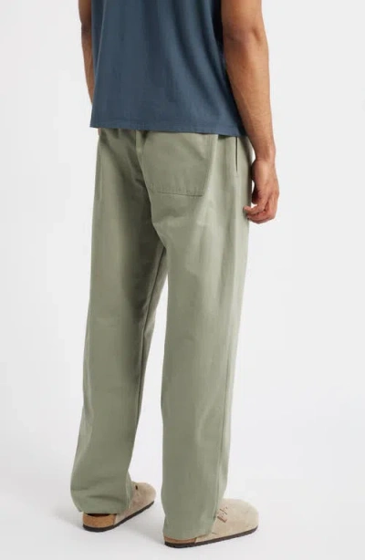 Standard Issue Pd Cotton Blend Drawstring Slacker Pants In Gray
