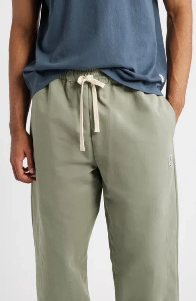 Standard Issue Pd Cotton Blend Drawstring Slacker Pants In Gray