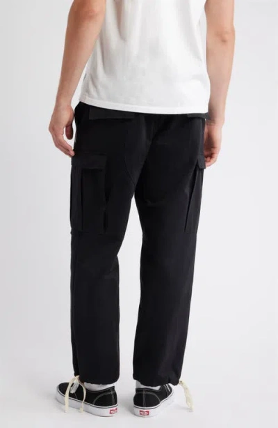 Standard Issue Pd Drawstring Cargo Pants In Black
