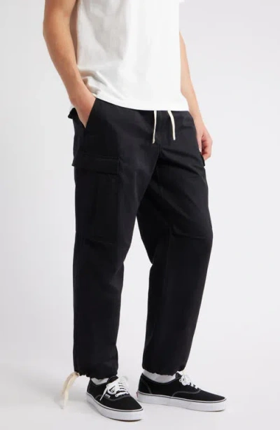 Standard Issue Pd Drawstring Cargo Pants In Black
