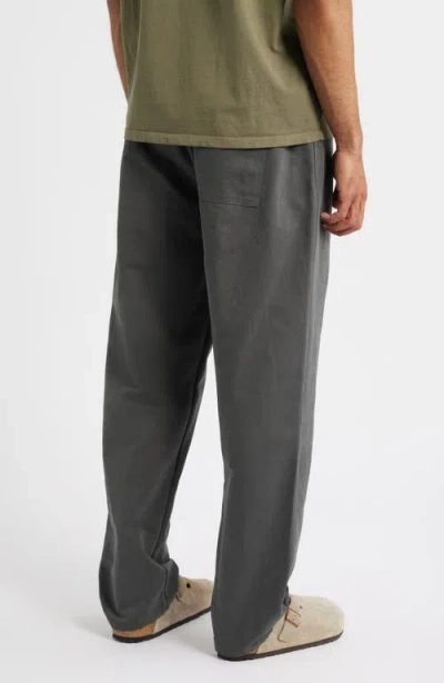 Standard Issue Pd Cotton Blend Drawstring Slacker Pants In Gray