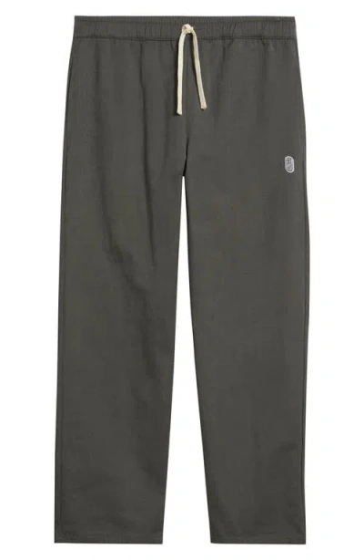 Standard Issue Pd Cotton Blend Drawstring Slacker Pants In Gray