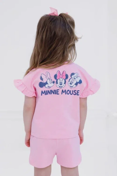 Disney Wash T-shirt & Shorts Set In Pink